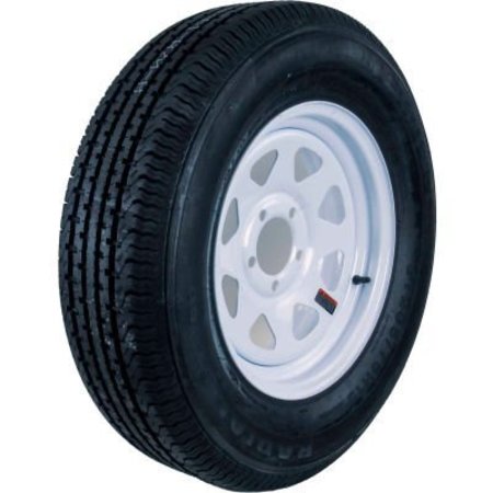 SUTONG TIRE RESOURCES Hi-Run Trailer Tire Assembly ST205/75R14 8PR ST100 14X6 5-4.5 White Wheel (8SP) ASR1203